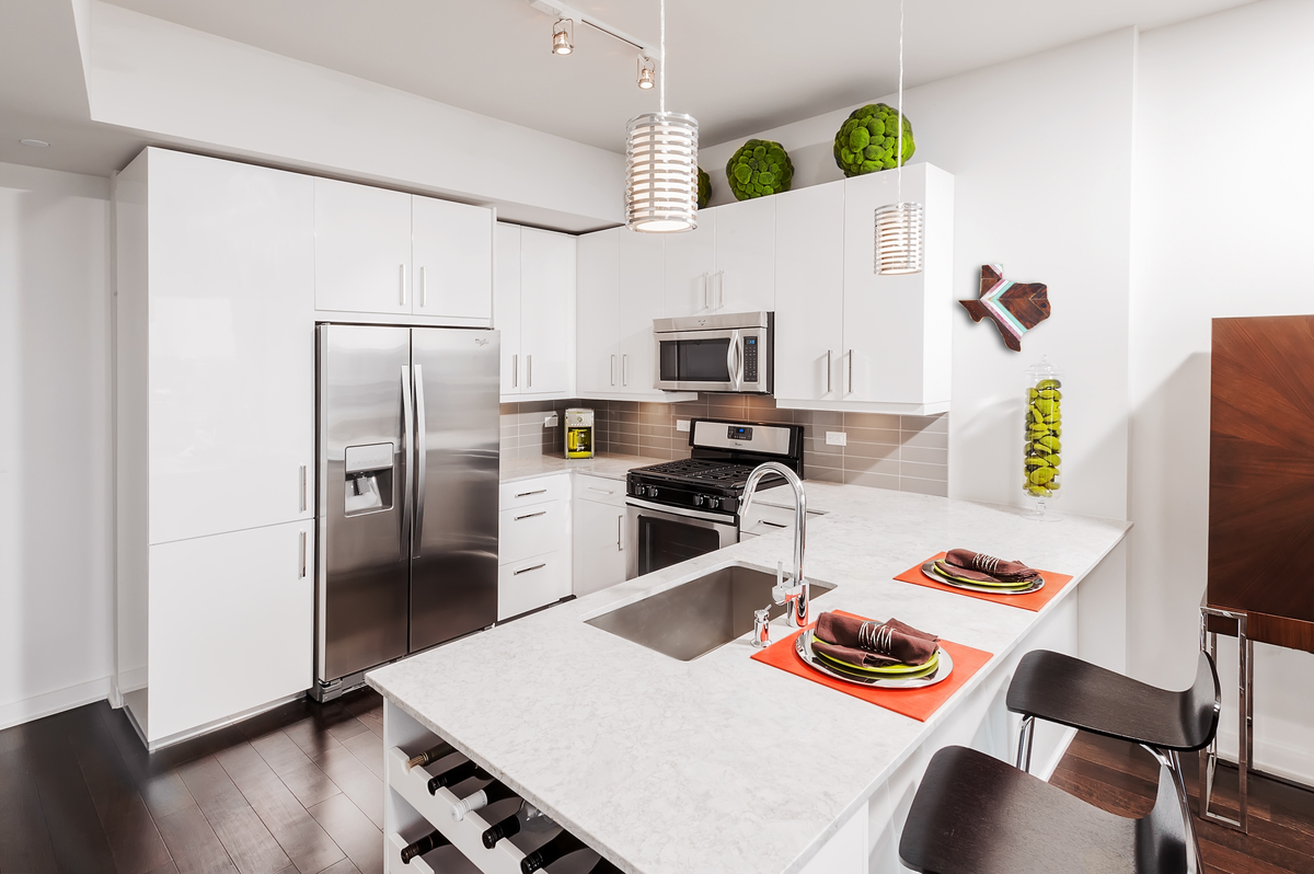 bowie model kitchen white interior