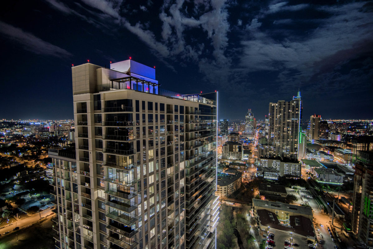 Dark View Of Skyscrapers