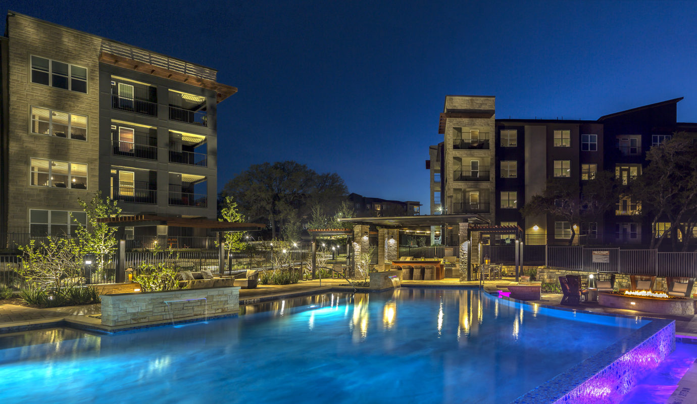 Pool Nighttime