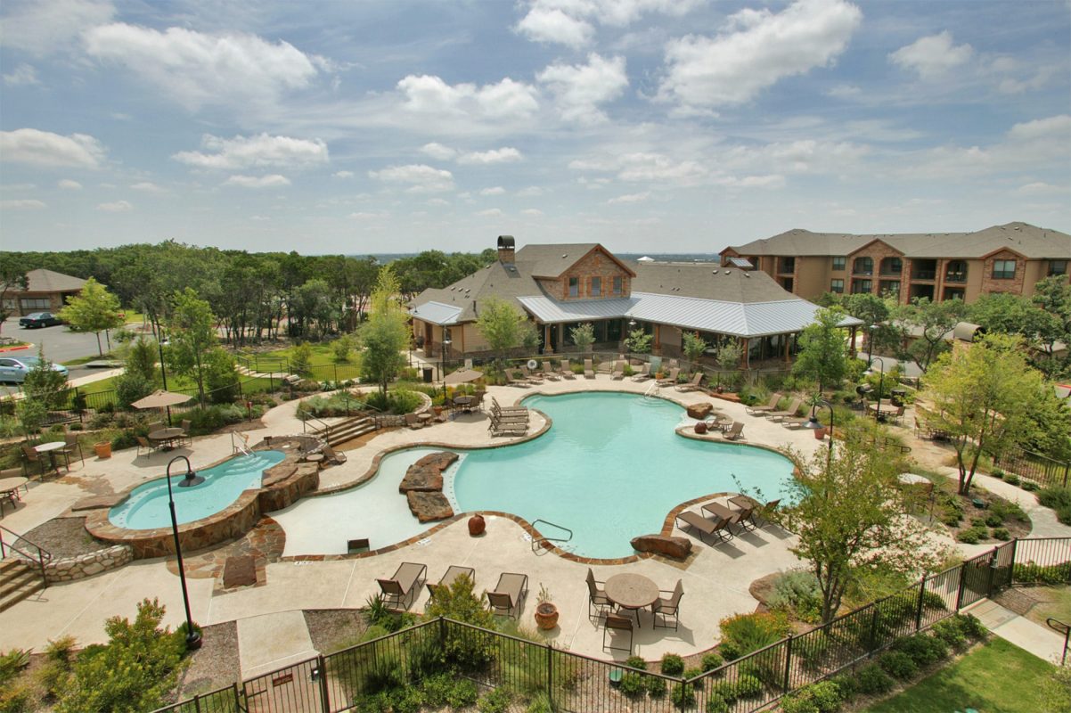 Aerial Pool Shot