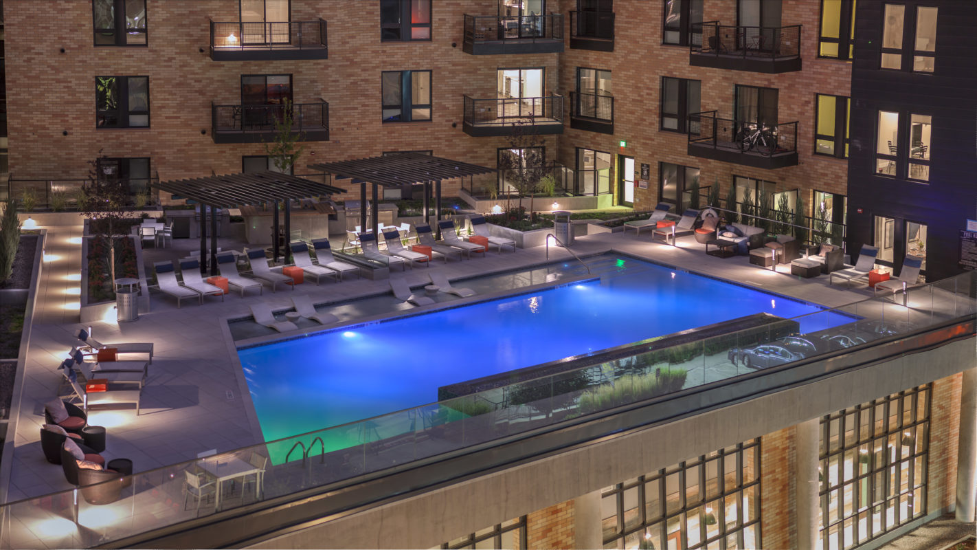 Rooftop View Of Pool Area