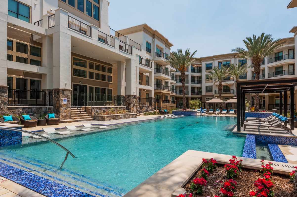 Pool and Benches